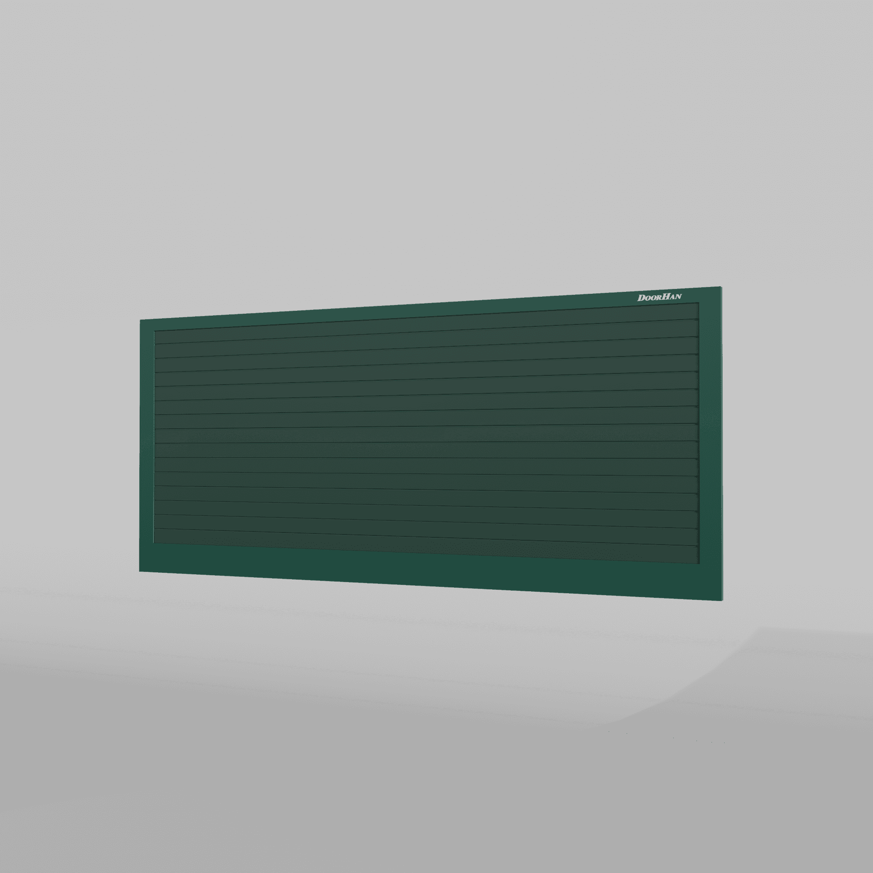 Откатные ворота DoorHan 4600х1300 цвета RAL 6005 (зелёный) с дизайном «доска» без автоматики — фото 2